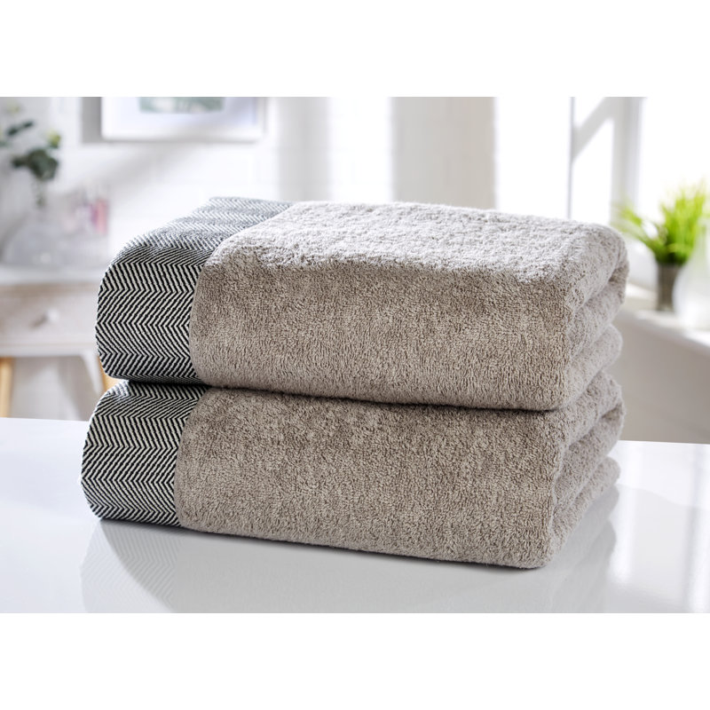 Asaria 100% Cotton Midweight Bath Sheet, Natural