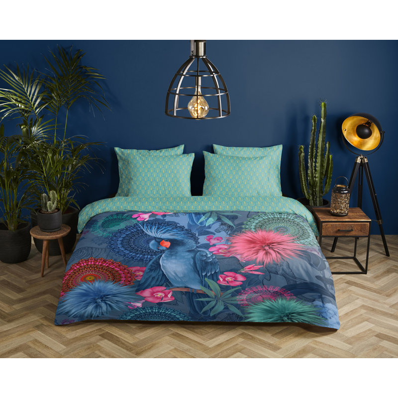 Bedding 135x200+1-80x80 Hip Cotton-satin No.7128 Multi