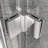 72 Inches High Bi - Fold Swing Pivot Shower Door With 1/4" Tempered Glass, Zinc Alloy Handles, And Water Blocking Edge 32 In. Wide Glass Hardware, Easy Installation, Pollution Coating-118928269