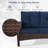 73 - Inch 3 - Seater All - Weather Wicker Rattan Patio Sofa With Frame - Deep Seat, Removable Waterproof Olefin Cushions - Stylish, Durable & Ultra - Comfortable For Garden, Poolside & Porch Use-1329228113