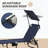 2-Piece Folding Chaise Lounge Set with Canopy Shade and 5-Level Reclining-1376080515