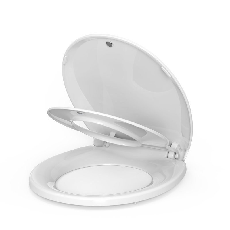 Siège de toilette avec siège de propreté intégré, siège de toilette 2 en 1 pour tout-petits et adultes, fermeture en douceur