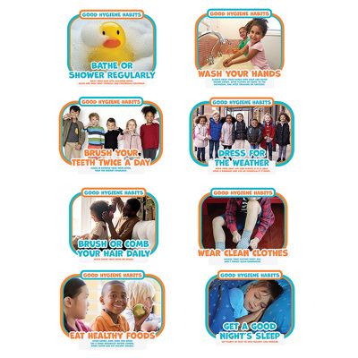 Fun Express Good Hygiene Habits Cutouts Set