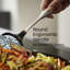 Fissler Essential Silicone Spatula Wok Turner, Heat-Resistant Nonstick Spatula for Stir-Fry & Woks, 18/10 Stainless Steel Ergonomic Handle