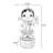 White Free Form Resin+Plastic Decorative Object-1920742609