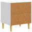 43cm W Solid Wood Bedside Table