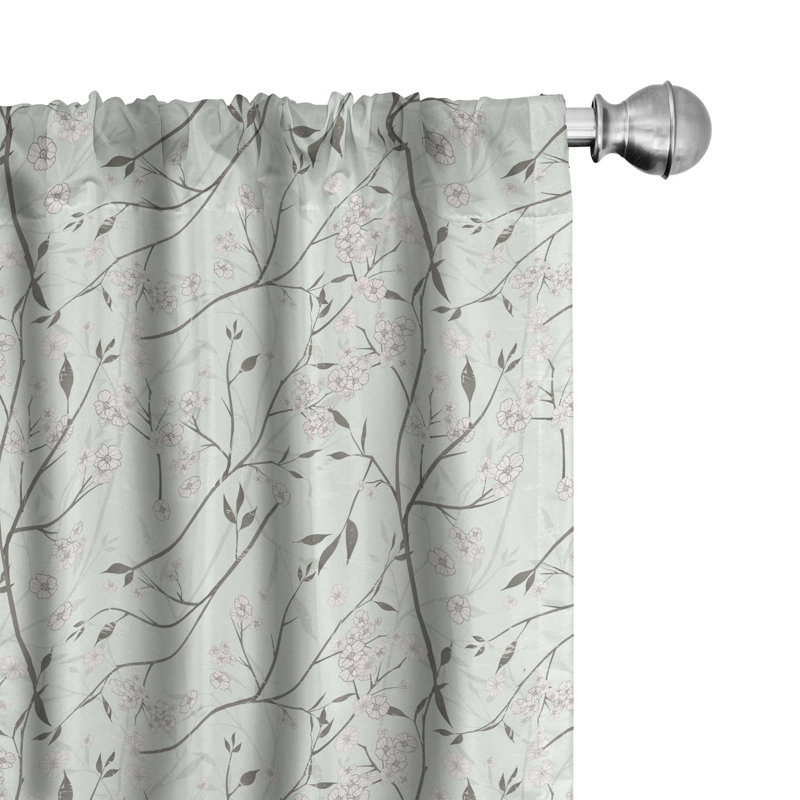 Semi-Sheer Rod Pocket Curtain Panels, 28" x 84"