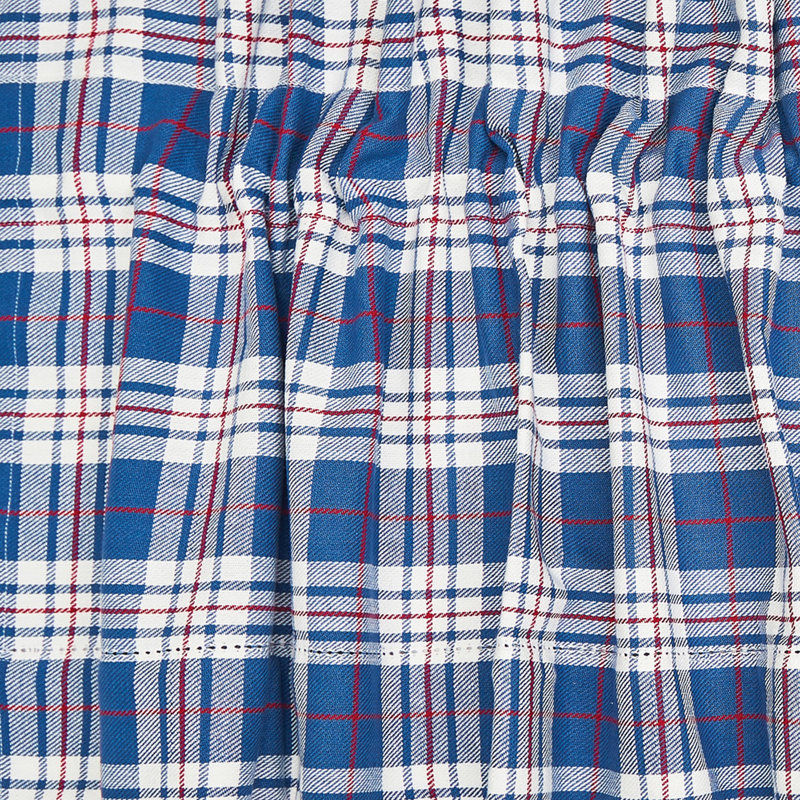 Ensemble de 2 rideaux en cantonnière Parker, Bleu