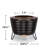  Smokeless Patio Fire Pit with Screen and Poker | Wood Burning Fire Pit with Weather Resistant Cover, Ash Pan, Wood Pack