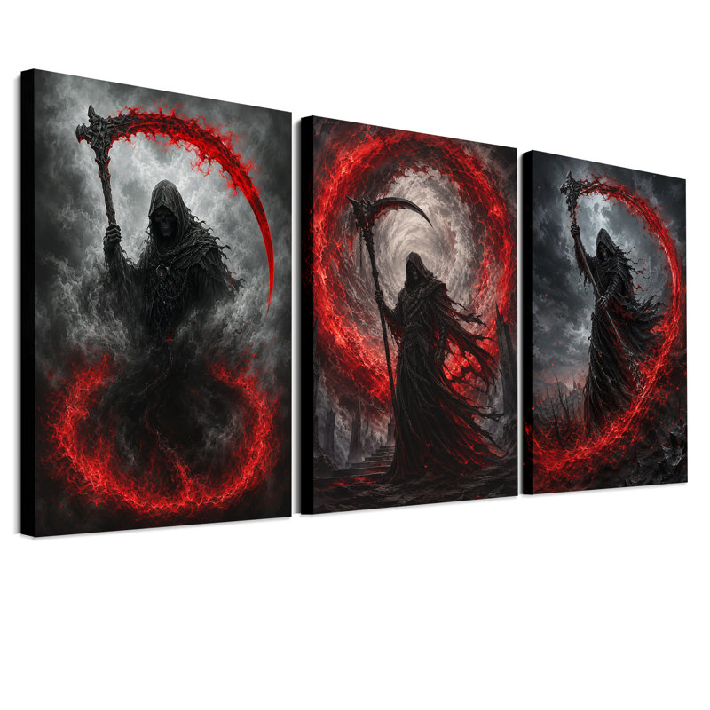Ensemble de 3 toiles d'Halloween à capuchon, 36"H x 24"W x 3pcs