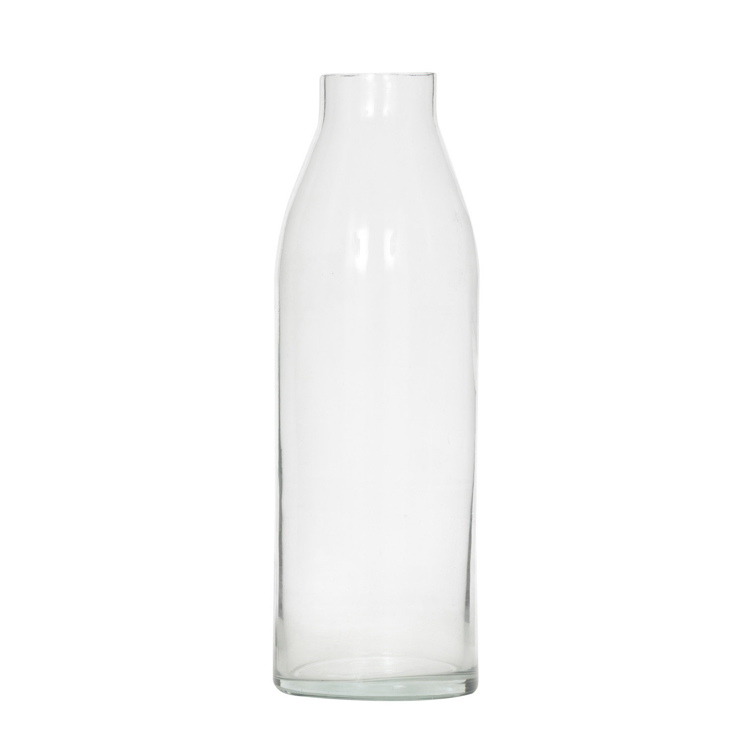 Glass Table Vase, 11" H x 3.5" W x 3.5" D
