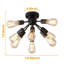 Plafonnier semi-encastré 8 lumières 22,05 po Naumann-872996020