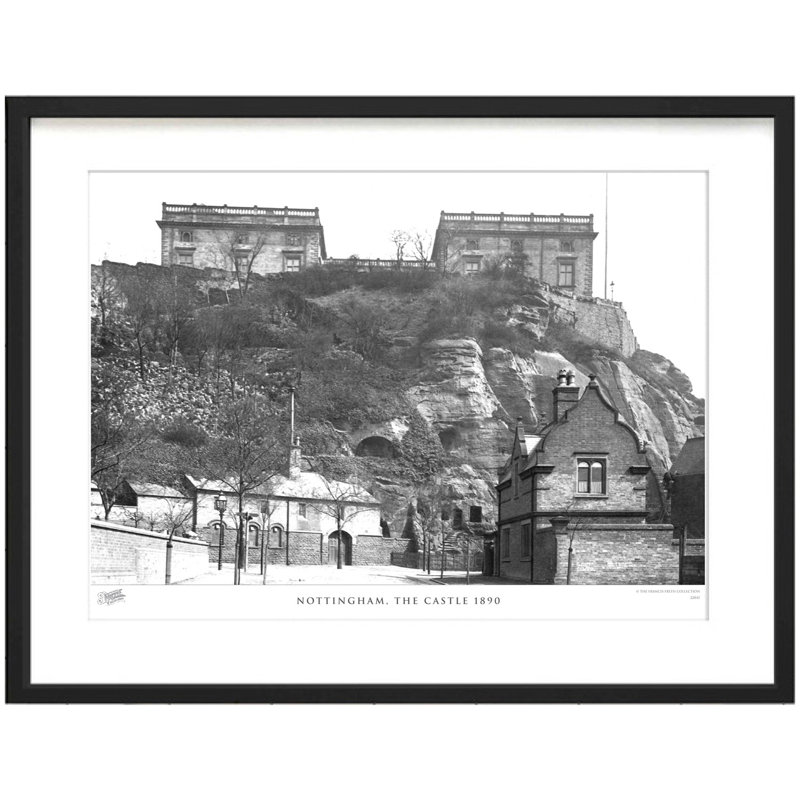 Nottingham, The Castle 1890 - Single Picture Frame Print, 60cm H x 80cm W x 2.3cm D