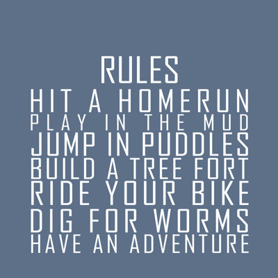 Boy Rules - Wrapped Canvas Print