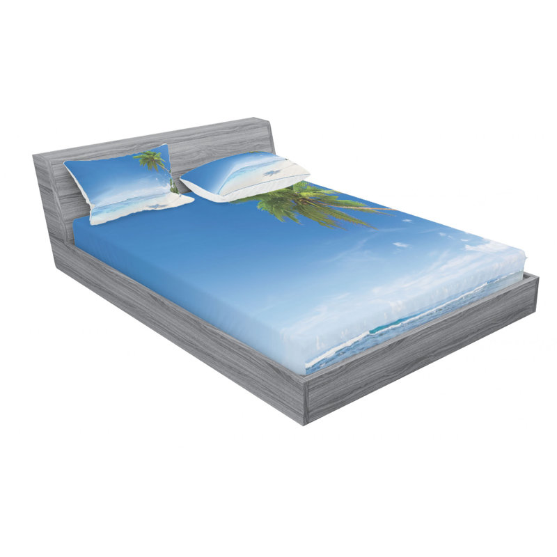 Microfiber Sheet Set, Queen Sheet + Fitted Sheet + 2 Pillowcases