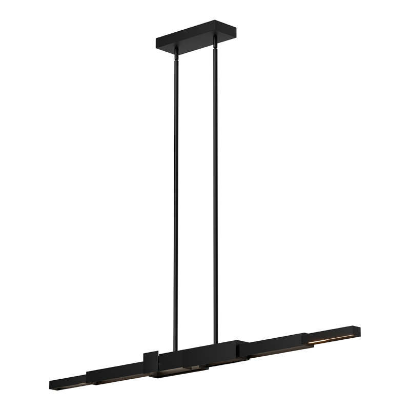 Enzo 1 - Light LED Pendant, 3.25" H x 59.38" W x 4.75" D