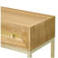 Table d'entrée, console avec deux tiroirs, table de couloir rétro avec un design géométrique saisissant pour l'entrée et le salon-887902868