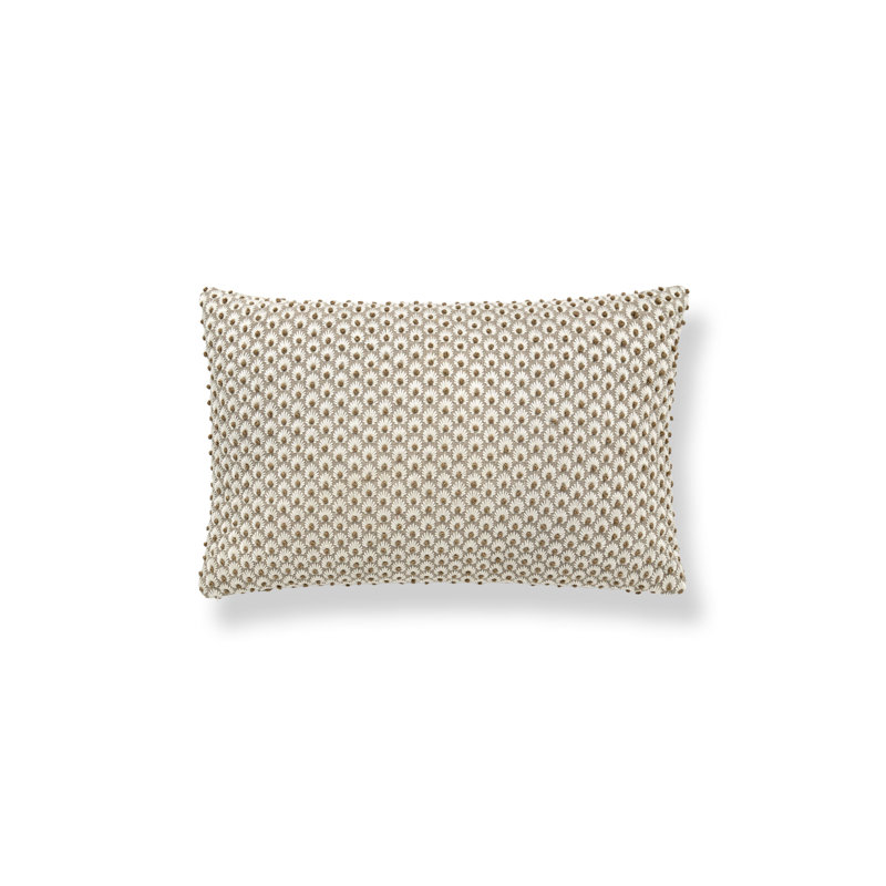 Fleur Embroidery Lumbar Pillow