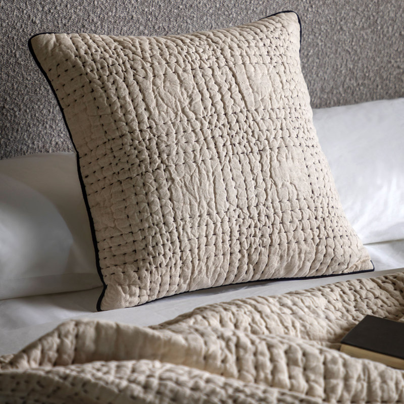 Sawvel Beige Square Cushion