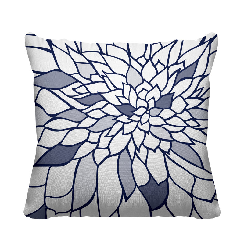 Coussin Romi, Marine, 15 po x 15 po