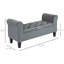 Banc avec repose-pieds capitonné avec accoudoirs roulés pour le salon ou le couloir-466503278
