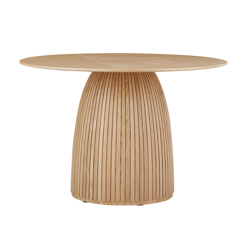 Modern Round Table With 46.63" Tabletop, And For Various Uses Tabletop Kitchen Table, Charming, Fits