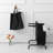 Large 110L 2 Laundry Hamper With Lid, Sorting Cards, Black Cloth Basket For Clothes And Cards Storage