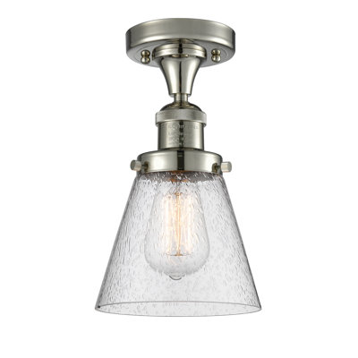 Plafonnier semi-encastré 1 lumière 6,5 po 1 lumière