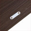 Armoires | Ensemble de 2 armoires de rangement rotatives et autoportantes extensibles, l 32,5 po - 58,8 po, noir et amp; Noyer brun, pour la cuisine du salon d'entrée | Moderne | Couloirs