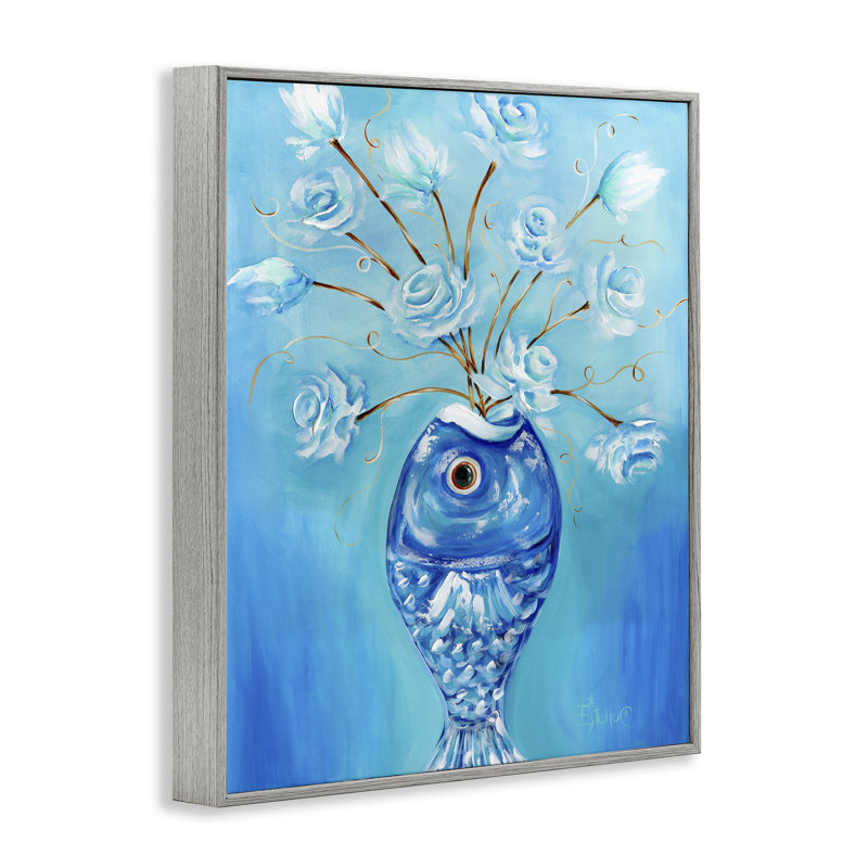 Art bouquet de poissons par Estelle Grengs bg-161, Estampe numérique Farmhouse, H 20 po x l 16 po