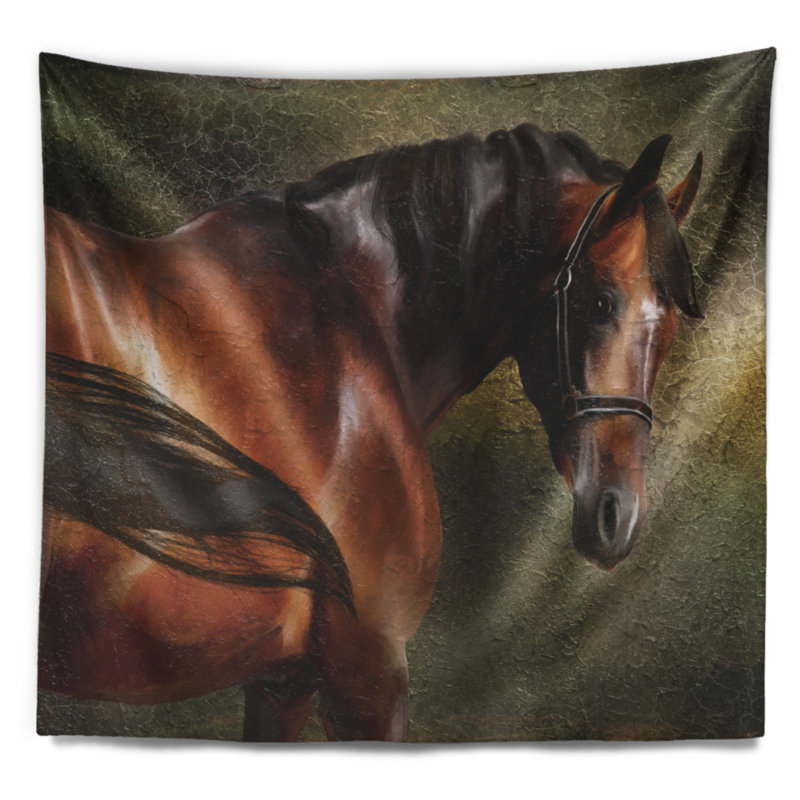 Tapisserie Animal The Thoroughbred, H 32 po x l 39 po