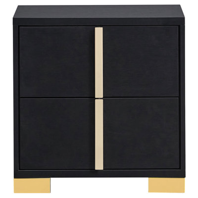 Jeremiah Black 2-Drawer Nightstand