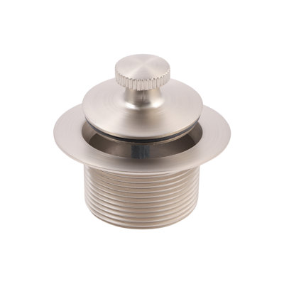 SUPPLYGIANT Lift and Turn Tub Drain Stopper, 5/16 or 3/8 Inner Bathtub Shoe, Bathtub Drain Assembly, Polished Chrome Finish