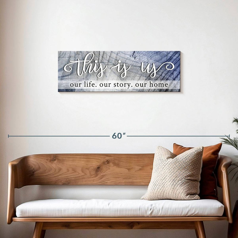 This Is Us Quote, reproduction sur toile, H 12 po x l 36 po