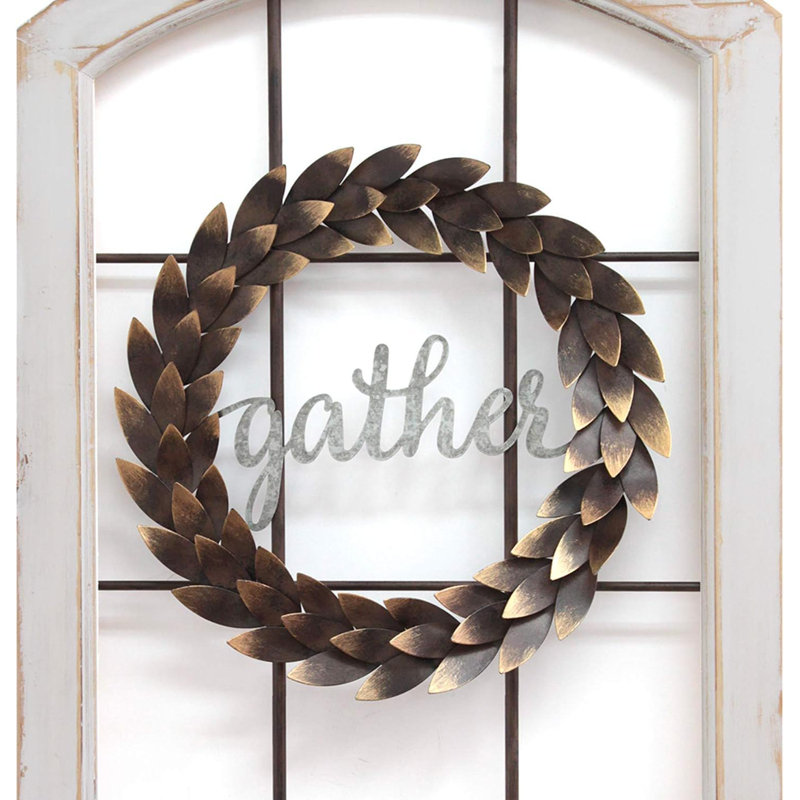 Décoration murale guirlande bronze Gather