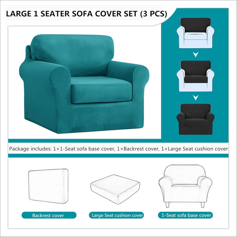 Outdoor Patio Sofa Cover, Teal