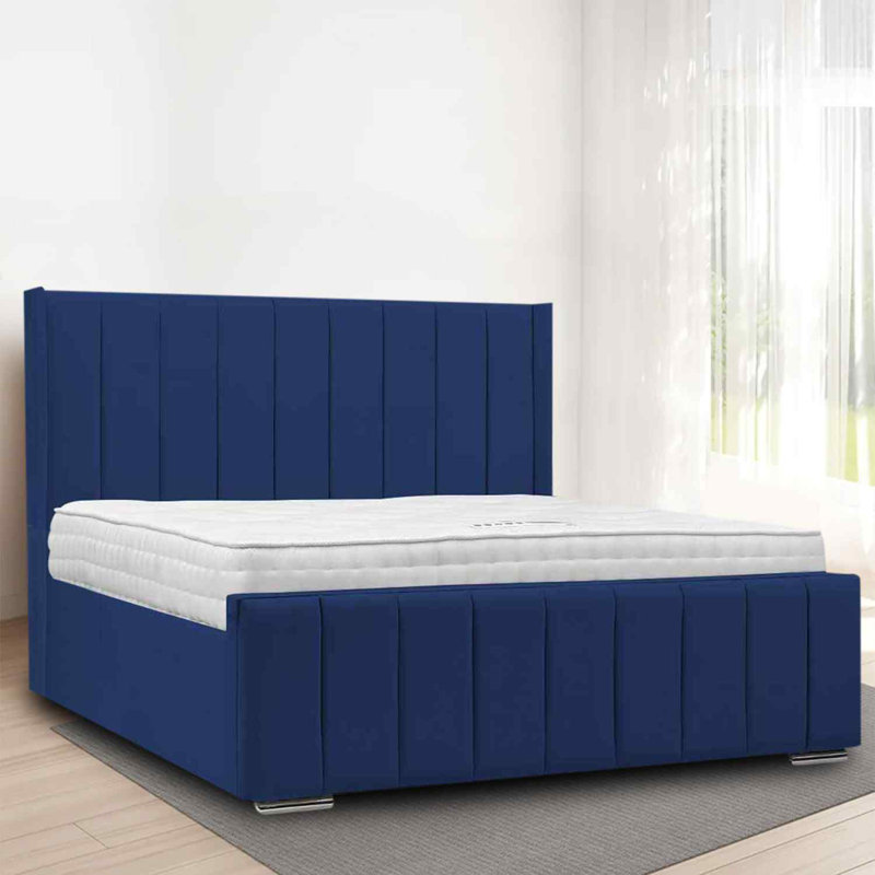 Upholstered Bed, Single (3'), Blue
