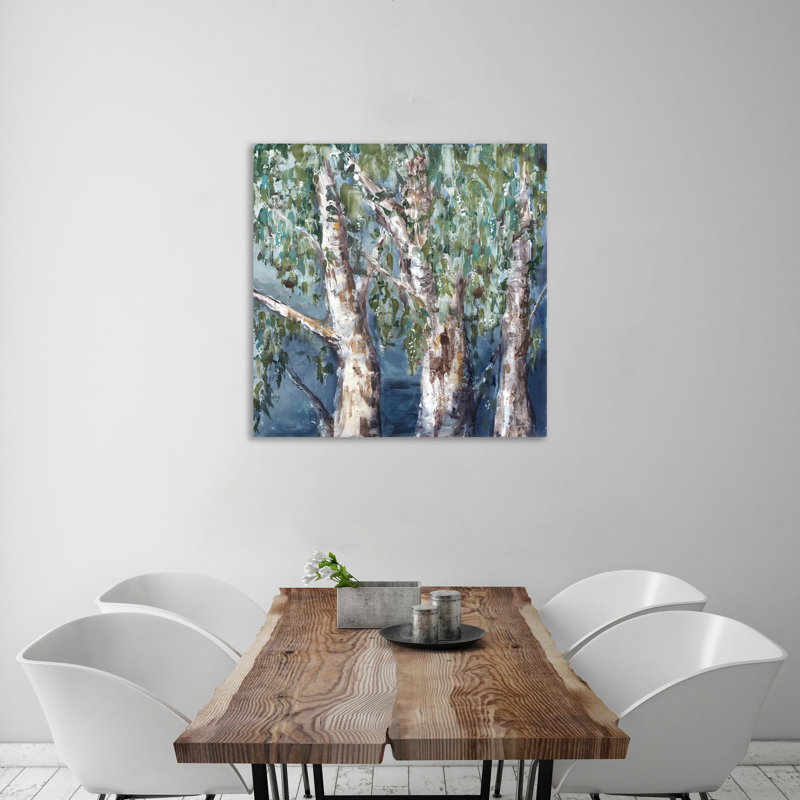 " Eucalyptus Tree Trunks III ", 36" H x 36" W x 1.5" D