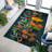 Floral Elegance in Shades: A Printed Rug with Soft Pile Ideal for Enhancing Your Living Room or Bedroom Decor-773605690