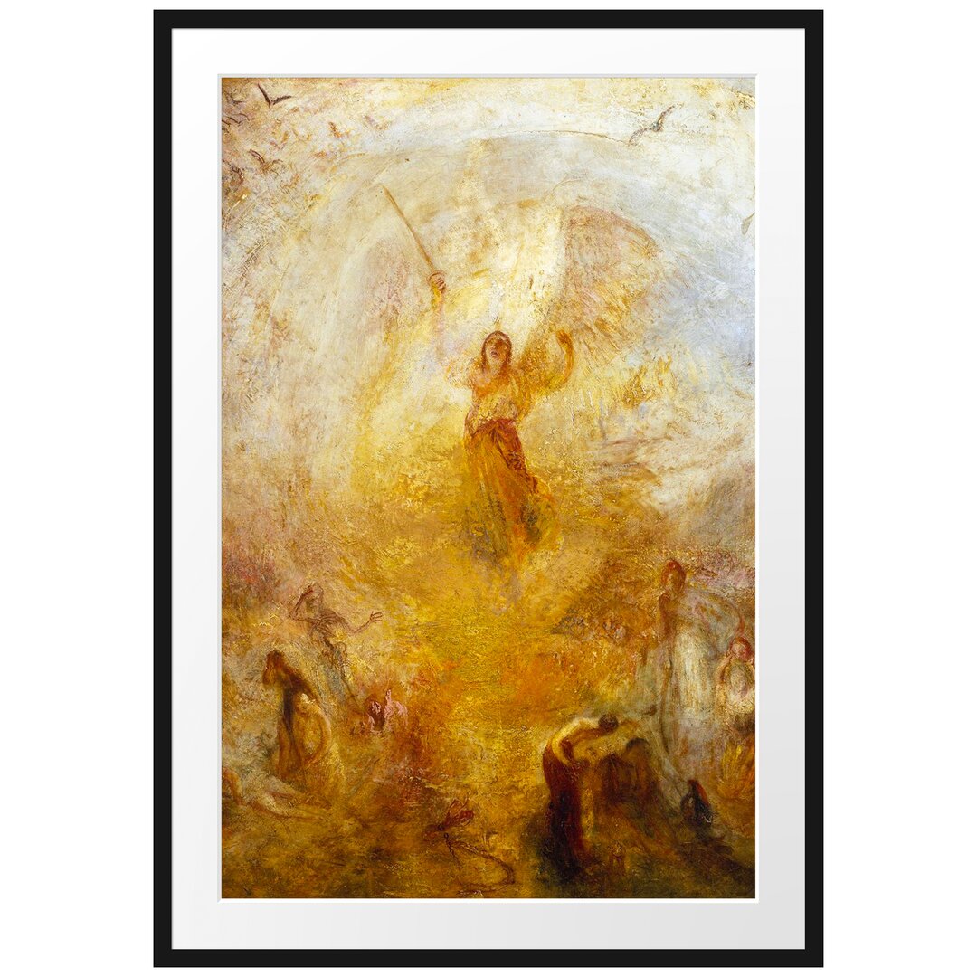 Gerahmter Kunstdruck The Angel Standing in the Sun von William Turner