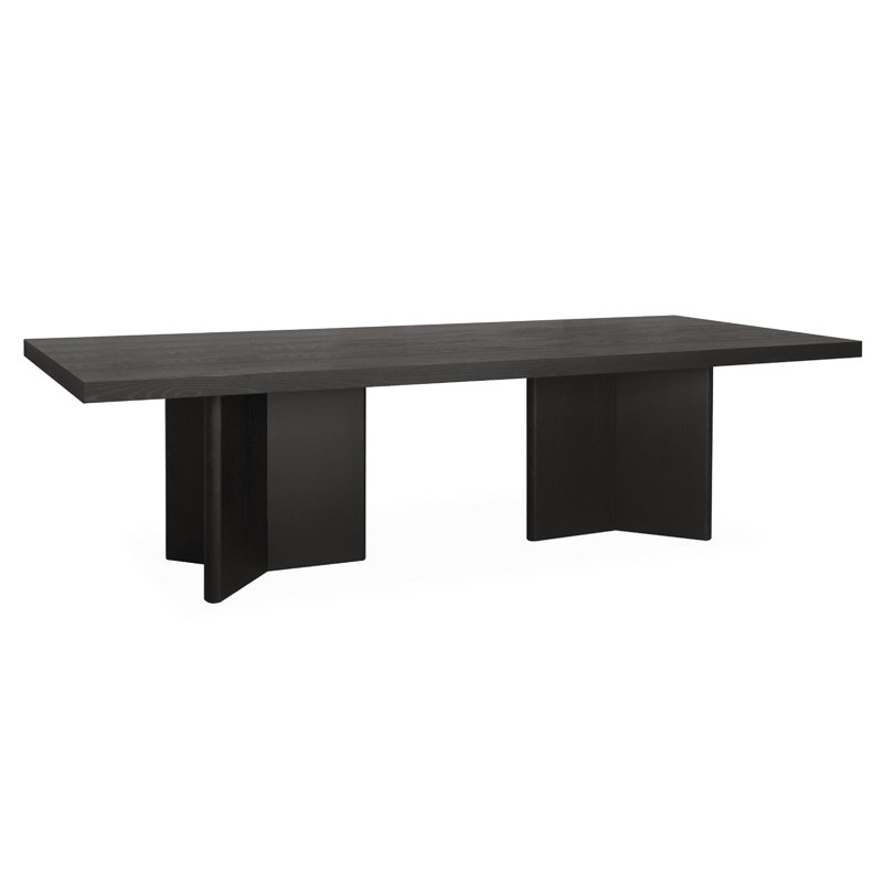 Drew Rectangular Dining Table - Ebony Oak