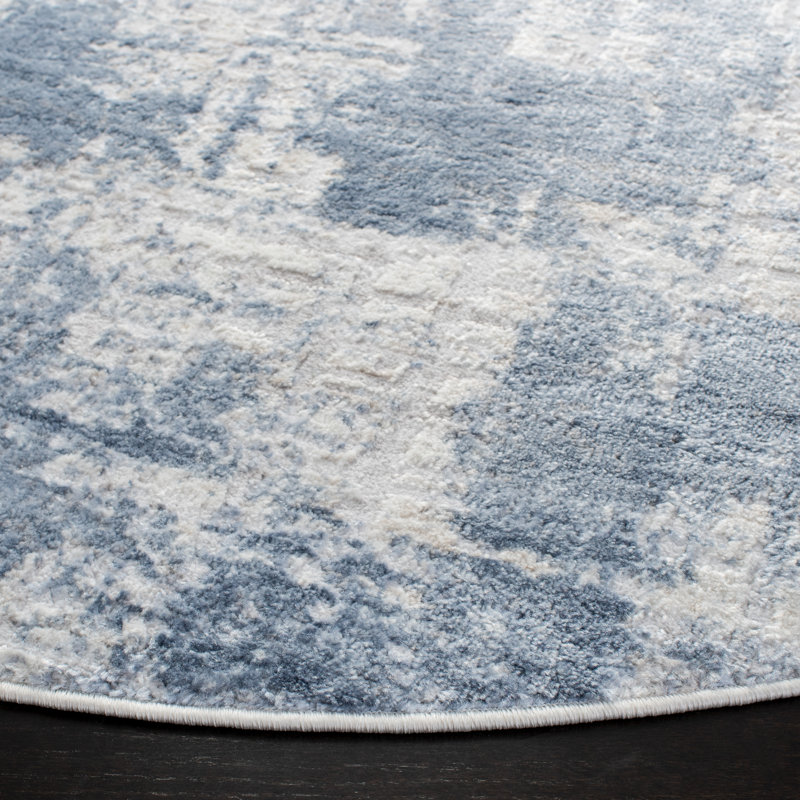 Joziah 700 Performance Abstract Rug, Square 6'7"