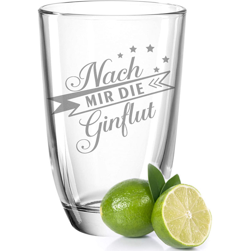 Montana 4 Piece 460ml Print Glass Set