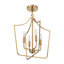 Lustre candélabre en métal 4 lumières Ilvo