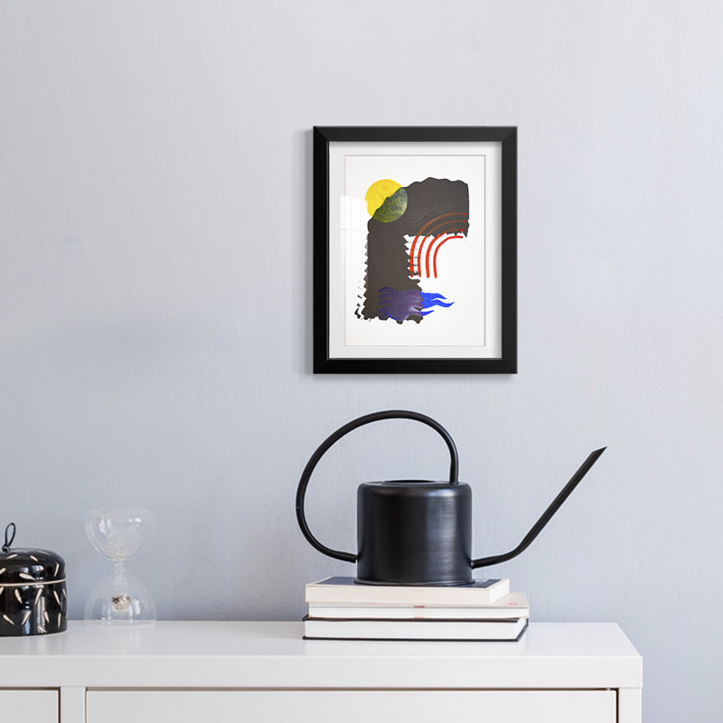 Shifting IV -Framed Print, 25.5" H x 17.5" W, Black