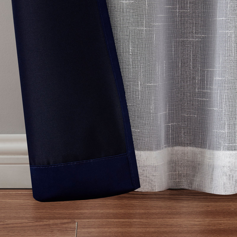 Blush Polyester Blackout Rod Pocket Kids Curtain Panel