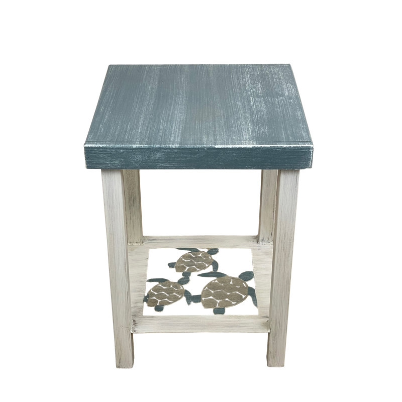 Wier Solid Wood Top End Table