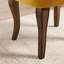 Tabouret de coiffeuse rembourré de 18,5 pouces avec pieds en bois massif-531870964