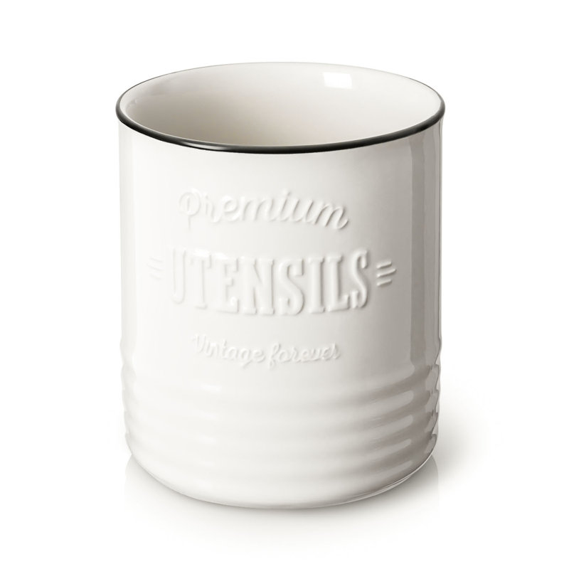 Ceramic / Porcelain Round Utensil Crock