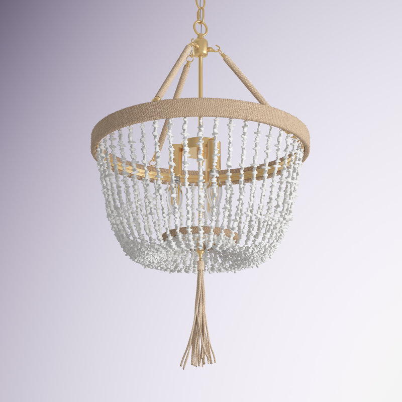 Lustre tambour unique à 3 lumières Tessica
